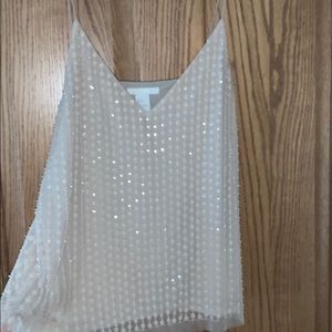 Gold/ sparkly tank top